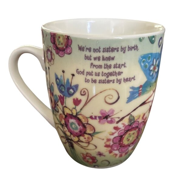 Inspirations Friendship Garden Floral Mug By Lori Siebert Coffee Tea Cup - Picture 2 of 5